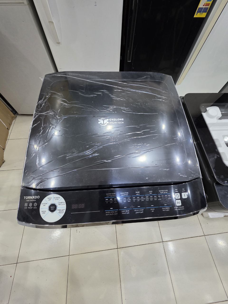 غساله تورنيدو 9 كيلو بالضمان والكرتونه كسر زيرو