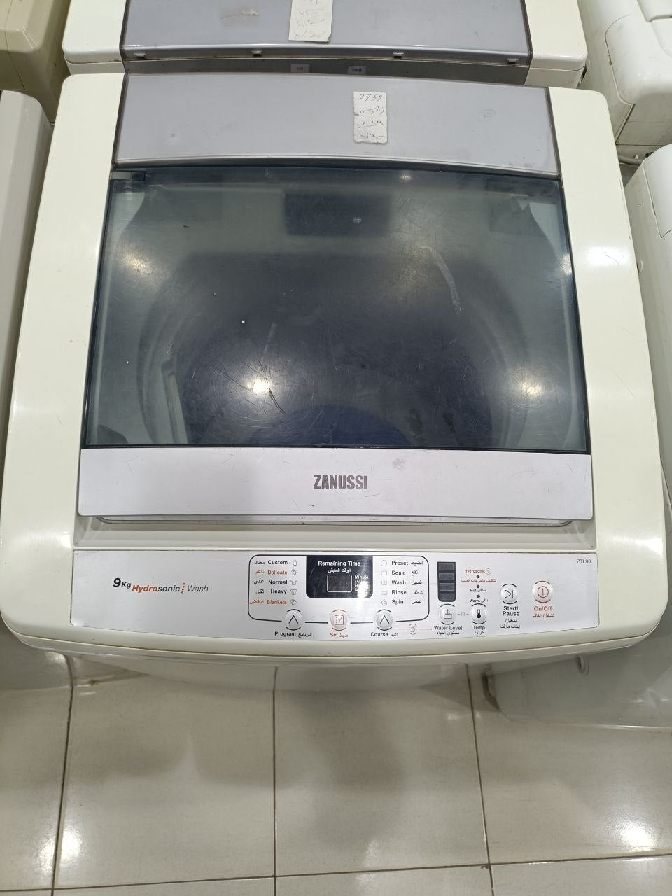 غساله زانوسي 9 كيلَو فوق اتوماتيك مستعمله بحاله جيده كود3759