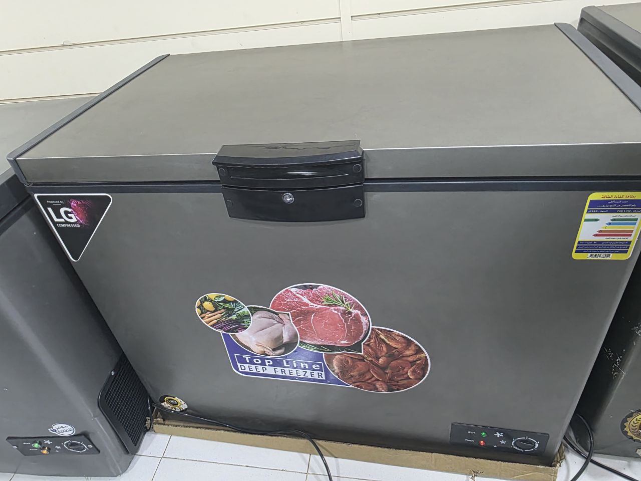 فريزر توب لاين 350 لتر بماتور LG فرز تاني