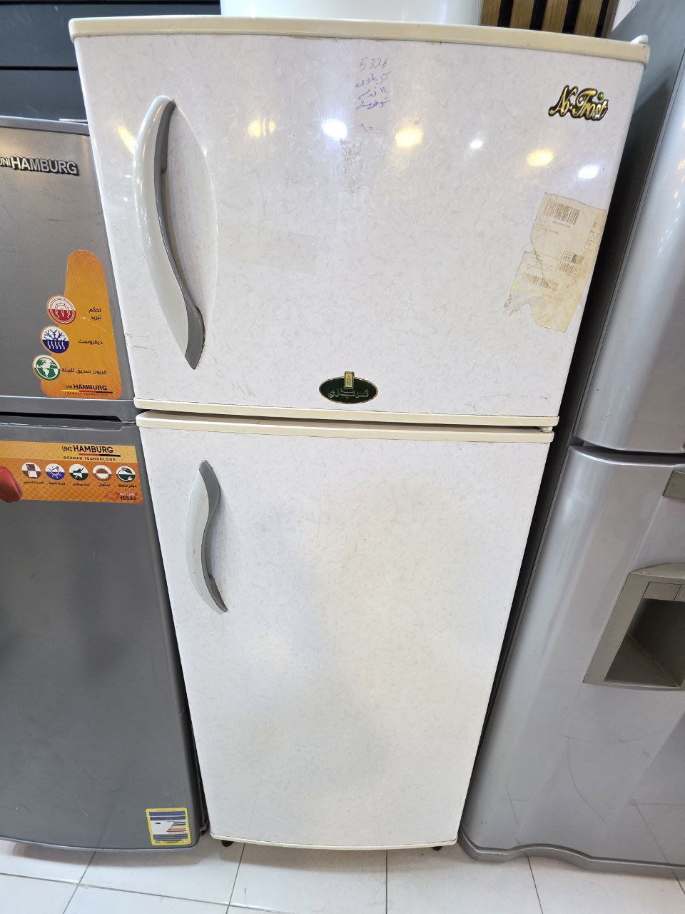 ثلاجه كريازي 14 قدم نوفروست استعمال بحاله جيده جدا كود 5336