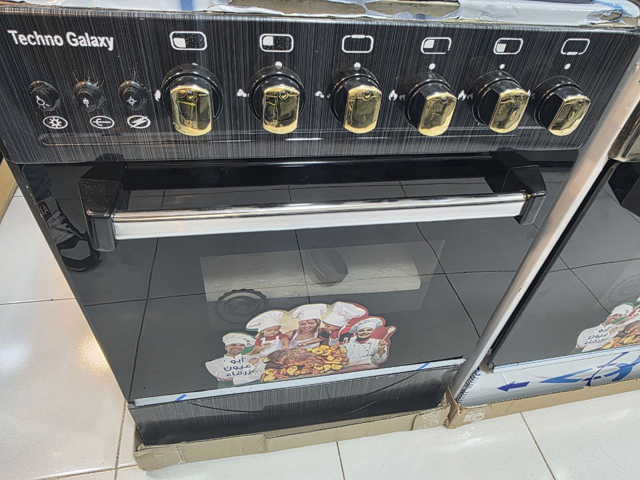 بوتجاز تكنو جلاكسي 4 شعله جديد اسود ضمان 5 سنين