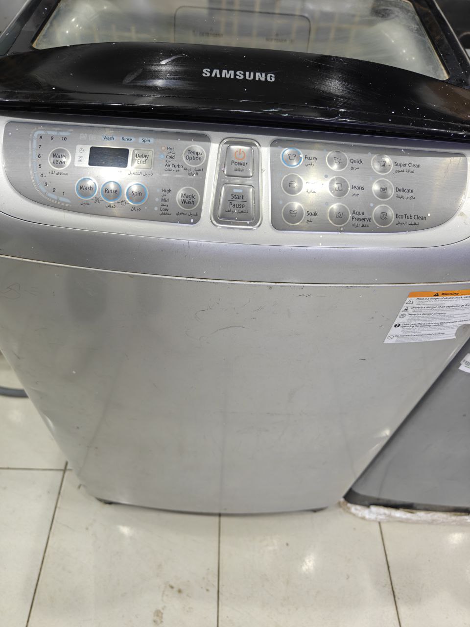 كود 4206
غساله فوق اتومتك علوي من سامسونج WA13F5S4UWA ، 13 كجم