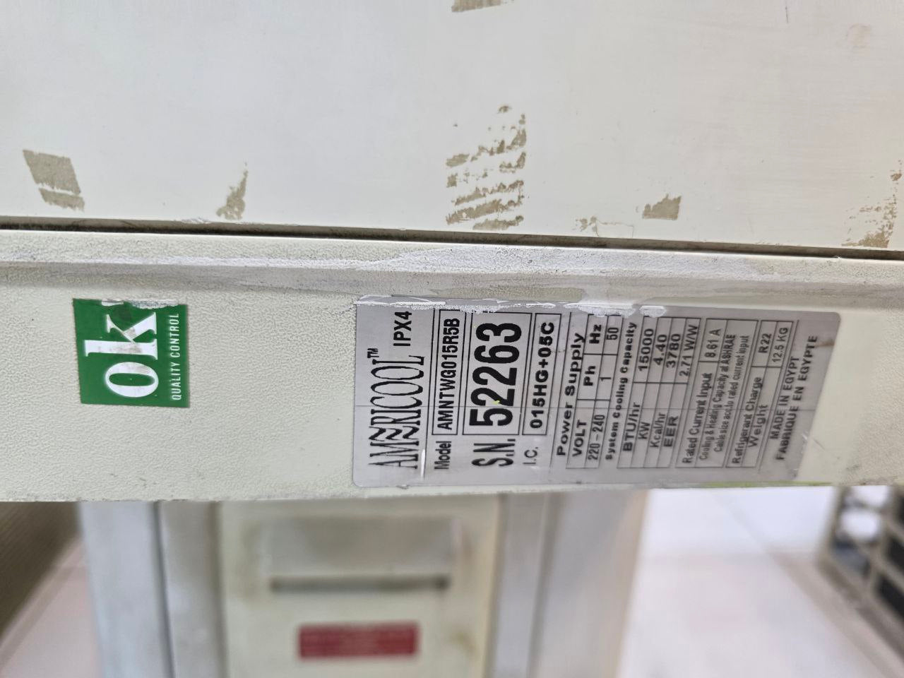 كود 4134
تكييف يونيون اير 2حصان بارد استعمال خفيف