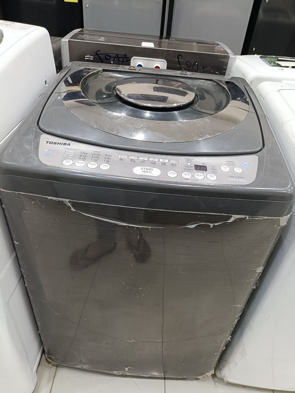 غساله توشيبا 10 كيلو فوق اتوماتيك  استعمال بحاله جيده جدا جدا           كود 5153