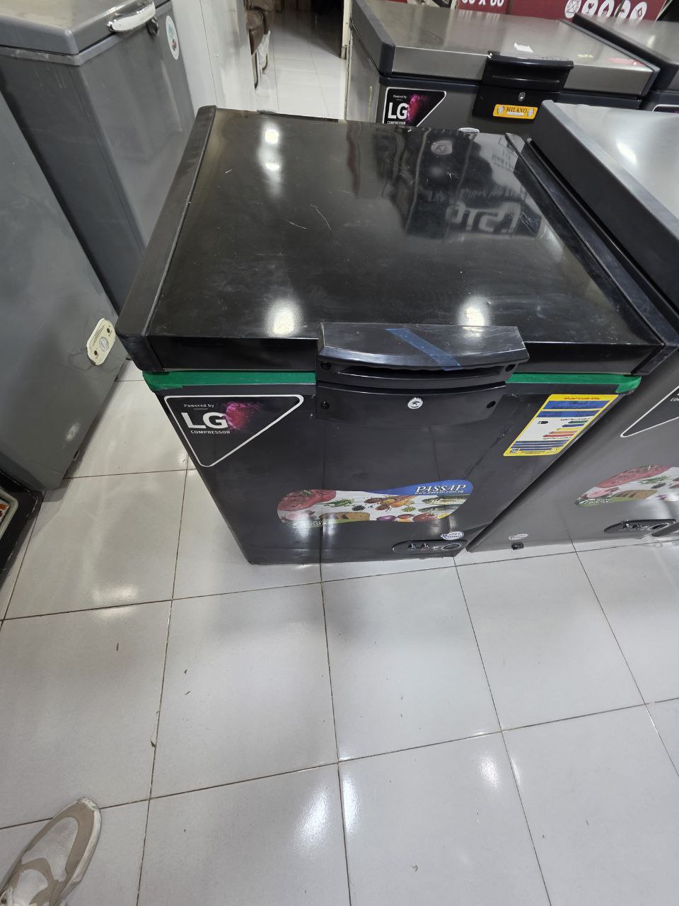 فريزر باساب استانلس داخلي فرز تاني 170 لتر