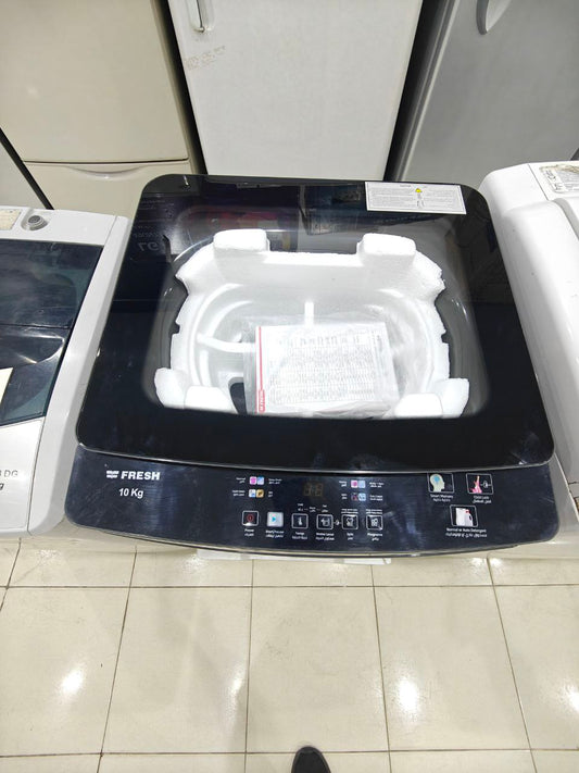 غساله ملابس فريش تحميل علوى  10k أسود 
سعة الغساله : 10k
فوق اتومتك جديد