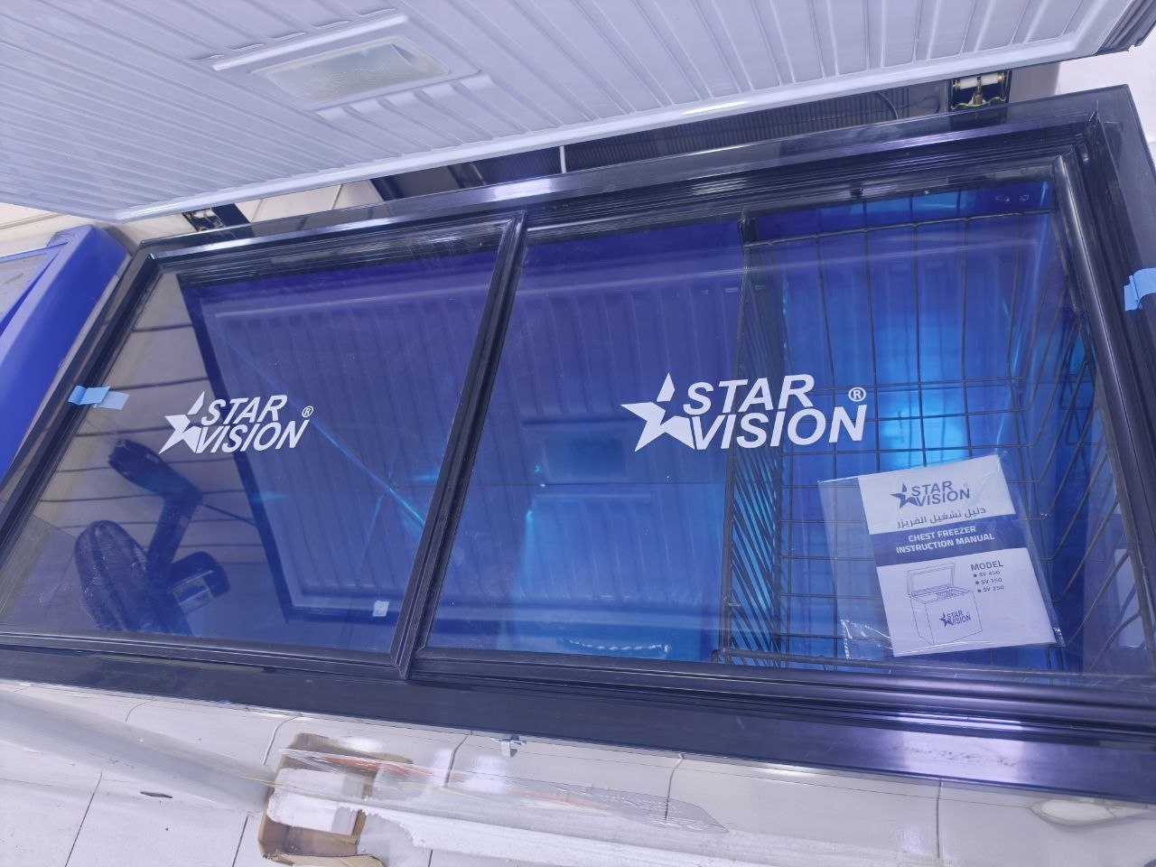 كود 9090
ديب فريزر ستار فيجن أفقي فرز تاني 
🔹 استانلس بالكامل  مزود باب زجاج 
🔹 الموديل: SV 450 XSG
🔹 سعة 400 لتر – 14.1 قدم