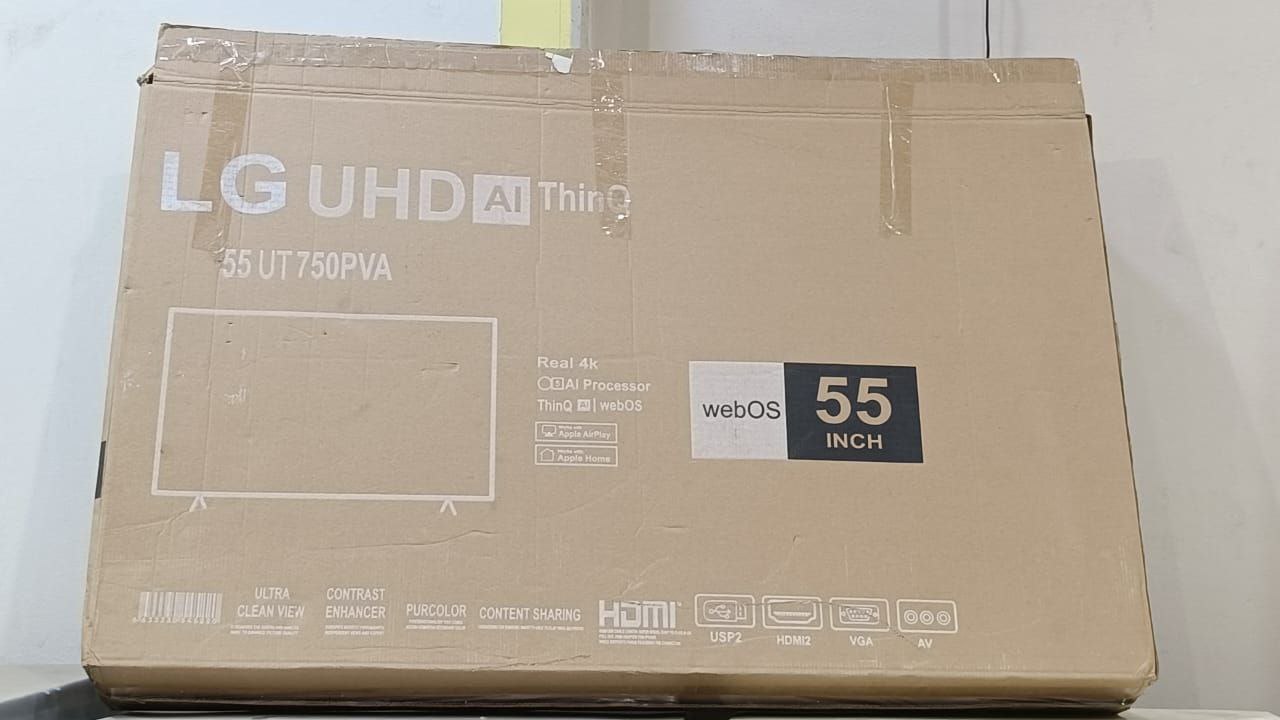 شاشه Lg وارد الخارج 
55 بوصه اسمارت 4K
برسيفر داخلي