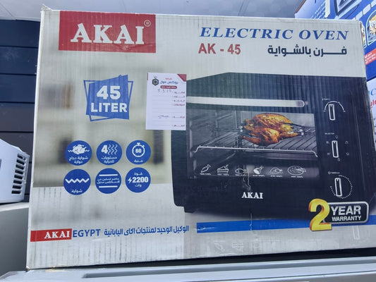 كود 8512

🔥 فرن كهربائي أكاي بالشواية
📦 سعة 45 لتر
⚡ قدرة 2200 وات