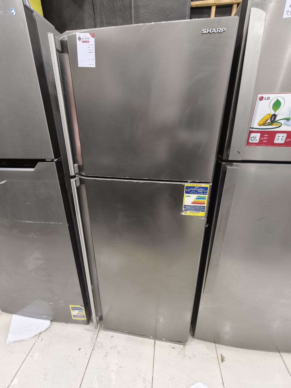 كود 6846
ضمان 5 سنين 💪
تلاجه شارب كسر زيرو نوفروست 
 مساحة وتخزين ممتازة
سعة 385 لتر (14 قدم)