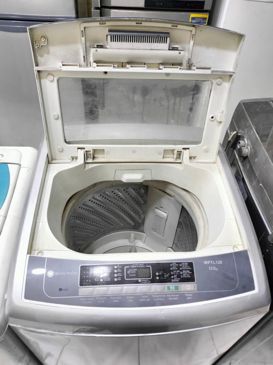 غسالة ويت بونيت 
مرشوشة سلفر
12 كيلو
فوق اتومتك