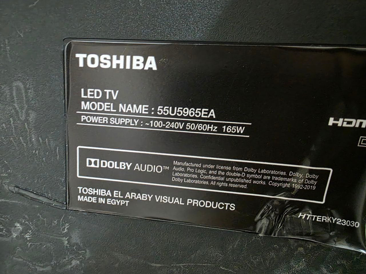 كود 4968
شاشه كسر زيرو  توشيبا 4K سمارت LED بدون فريم
 55 بوصة