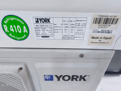 كود 7926
✨ يورك YORK 3 حصان كسر زيرو
 بقدرة 3 حصان (بارد / ساخن) ديجيتال بلازما تربو باللون الأبيض.