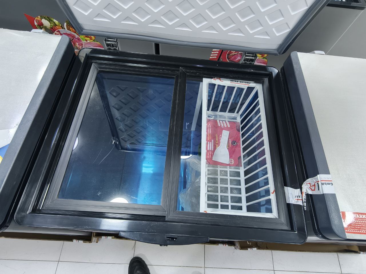 كود 6909
فريزر اسمارت  بوكس
استلس داخلي:
زجاج داخلي مواد عزله لعمر افتراضي اكتر موتور lg
فرز ثاني 
250لتر