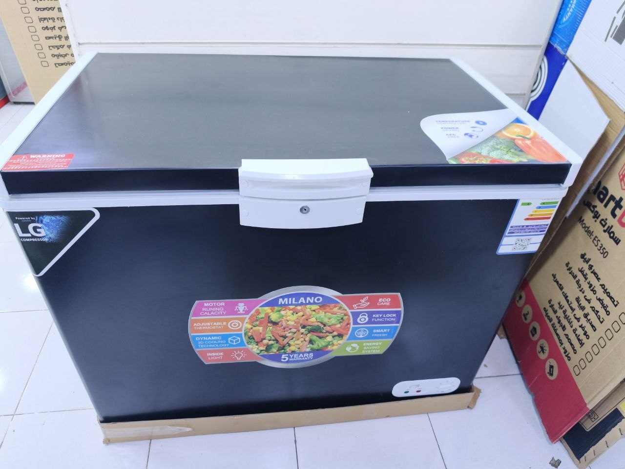 كود 8528

❄️ ديب فريزر ميلانو 350 لتر
✨ ستانلس كامل من الداخل  موتور lg