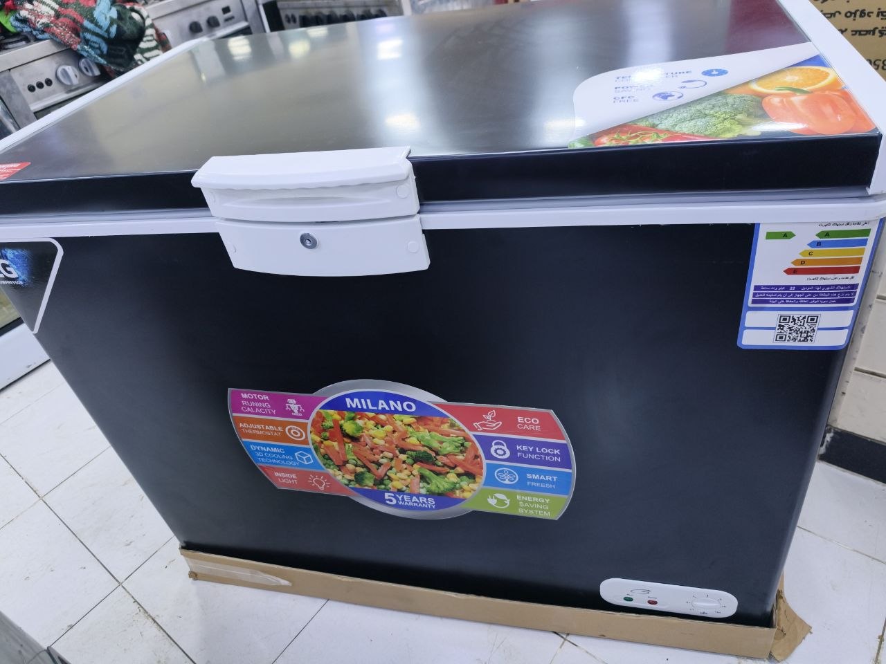 كود 8528

❄️ ديب فريزر ميلانو 350 لتر
✨ ستانلس كامل من الداخل  موتور lg