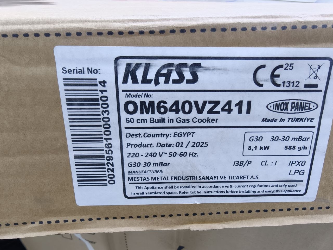 كود 8329

KLASS Built-in Gas Cooker 60 
سم – موديل OM640VZ41I
زيرو ضمان 5 سنين
🔥 4 شعلات غاز قوية
