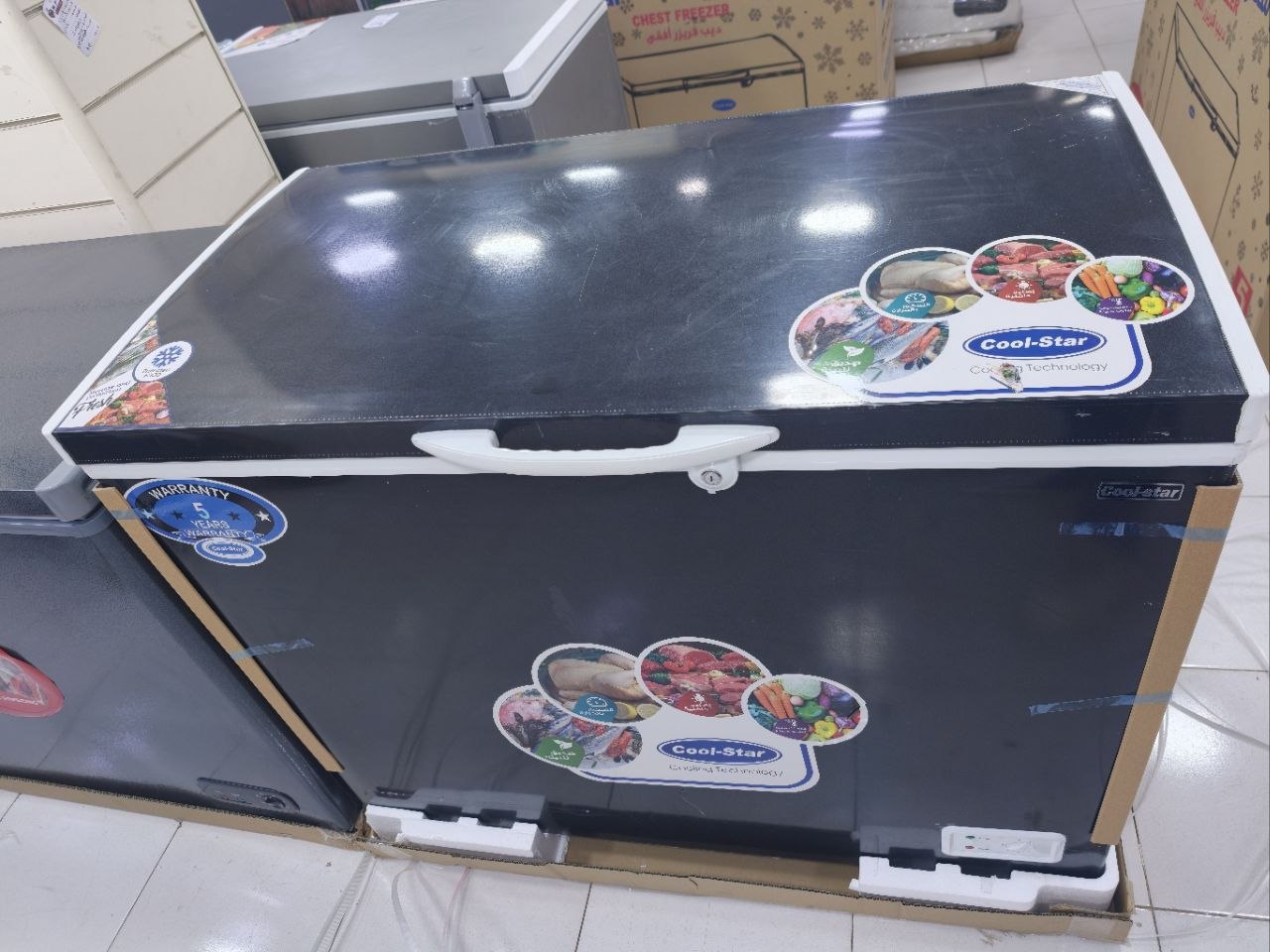 كود 7293
فريزر كول استار 350 لتر استلس  داخلي
ضمان 5 سنين