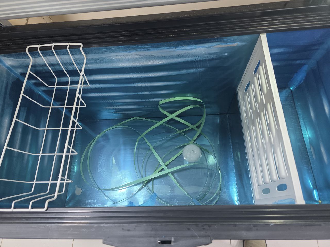 فريزر توب لاين 450 لتر بماتور LG فرز تاني استانلس داخلي