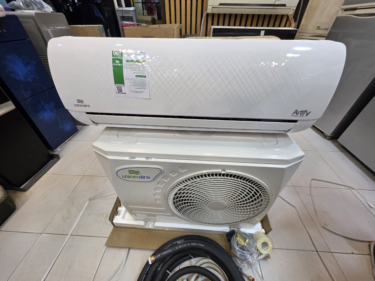تكييف يونيون اير 1.5 بارد ارتيفاي سمارت(UnionAir Artifyتكييف يونيون اير أرتيفاي سمارت بقدرة 1.5 حصان يغطي مساحة 12 متر²  يوفر الجهاز ضمانًا يمتد لخمس سنوات