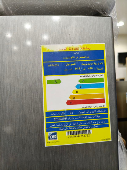 كود 9806
❄️ ثلاجة وايت بوينت 420 لتر 15 قدم ❄️ ضمان سنه شركه
💎 فرز تاني بحالة ممتازة