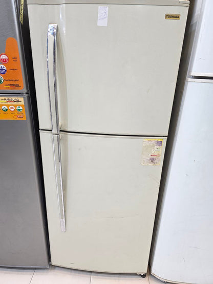 ثلاجه توشيبا 14 قدم نوفروست استعمال بحاله ممتازه بشحن شركتها كود 5091