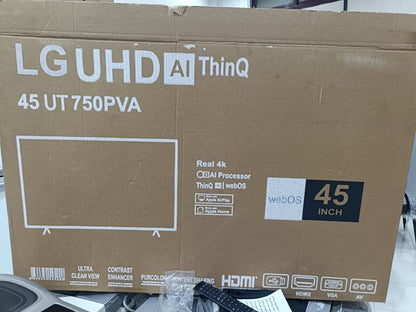 شاشه Lg وارد الخارج 
 45 بوصه اسمارت 4k
برسيفر داخلي
 اسمارت