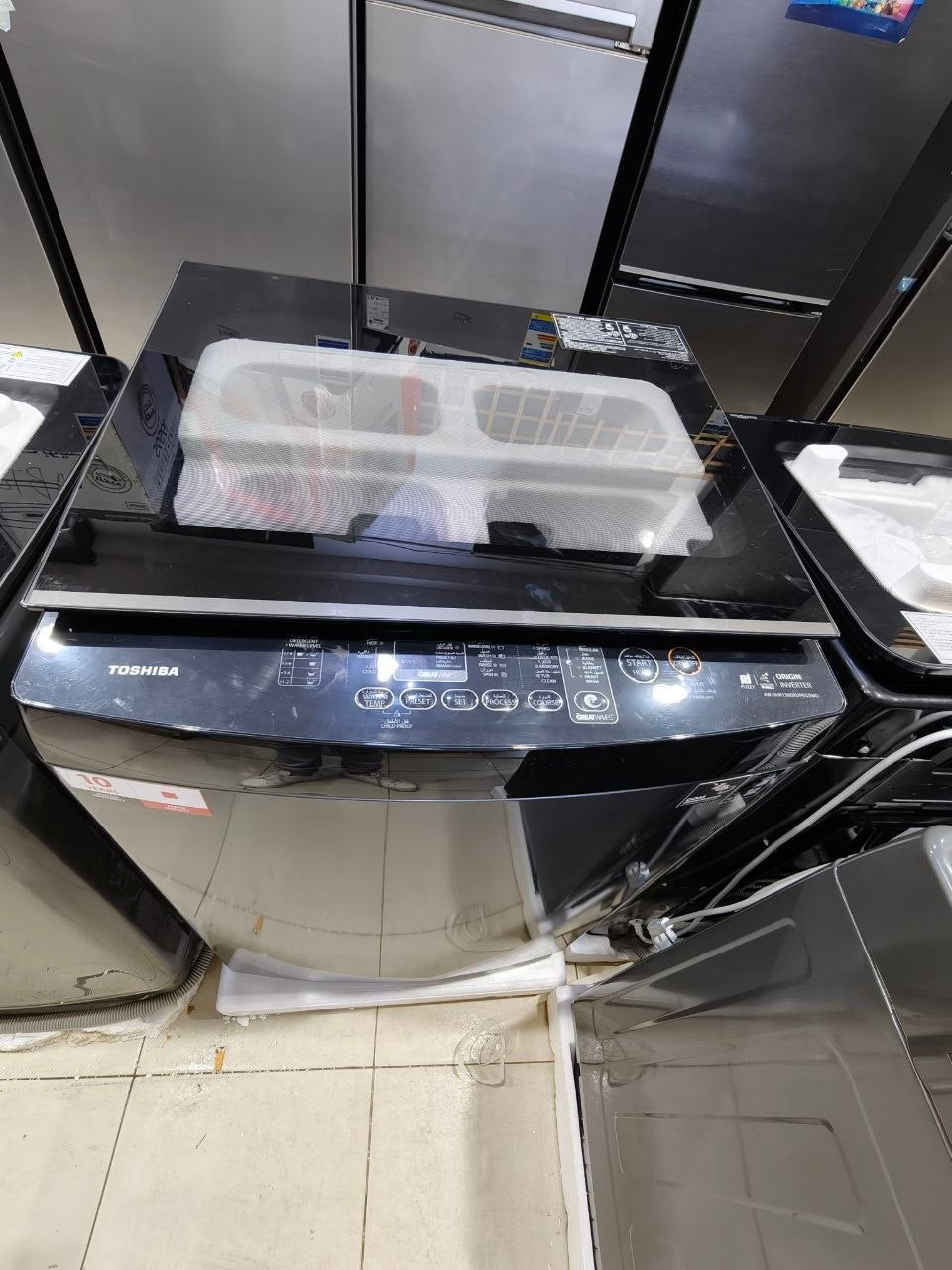 كود 8996
🔥 غسالة توشيبا تحميل علوي Inverter ✅ الموديل: انفرتر AW-DUK1300KUPEG(MK) 🧺 سعة 13 كيلو                                 ⚡ موتور ORIGIN INVERTER