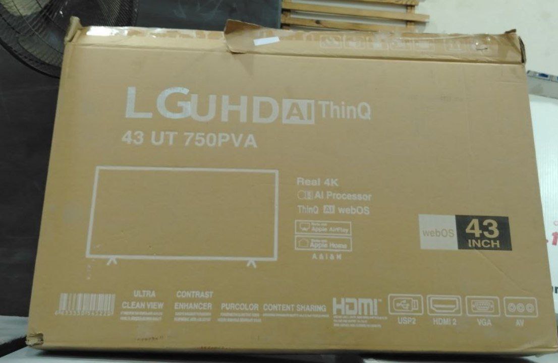 شاشه Lg وارد الخارج  

 43بوصه اسمارت 4k

برسيفر داخلي