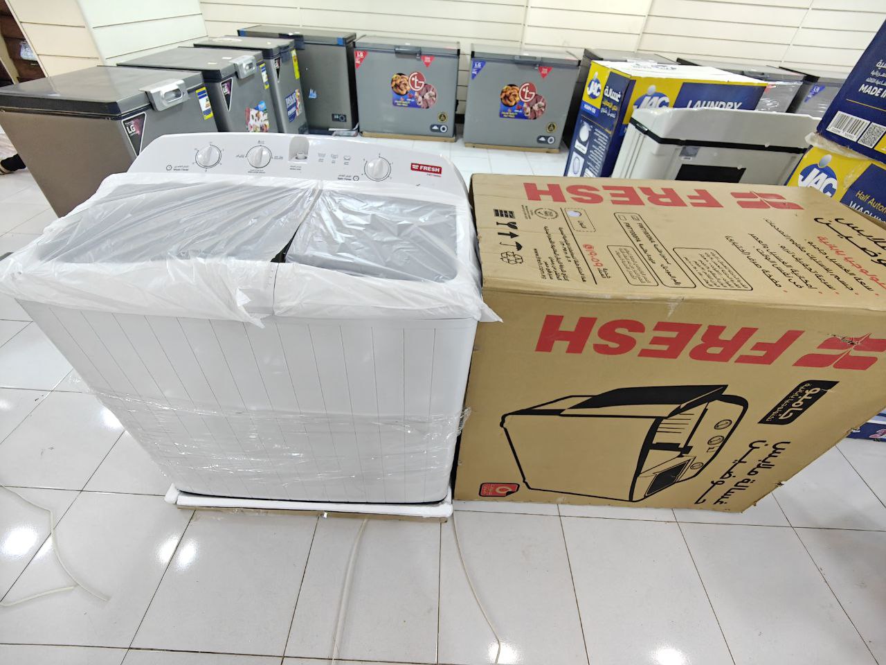 10k  غساله فريش نص اوتوماتيك بواقي تصدير