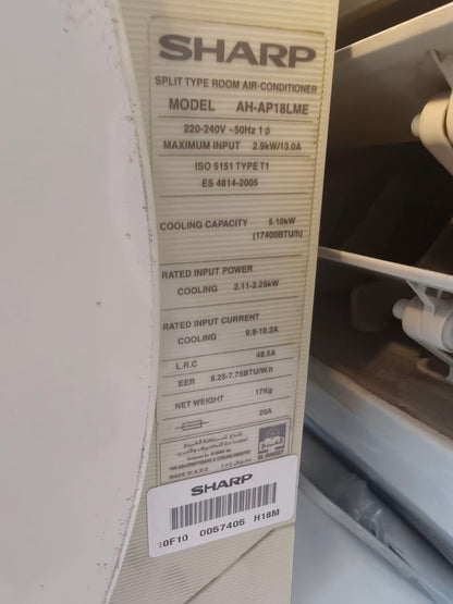 كود 8261
❄️ تكييف شارب 2.25 حصان استعمال
💨 تبريد قوي 17400 BTU