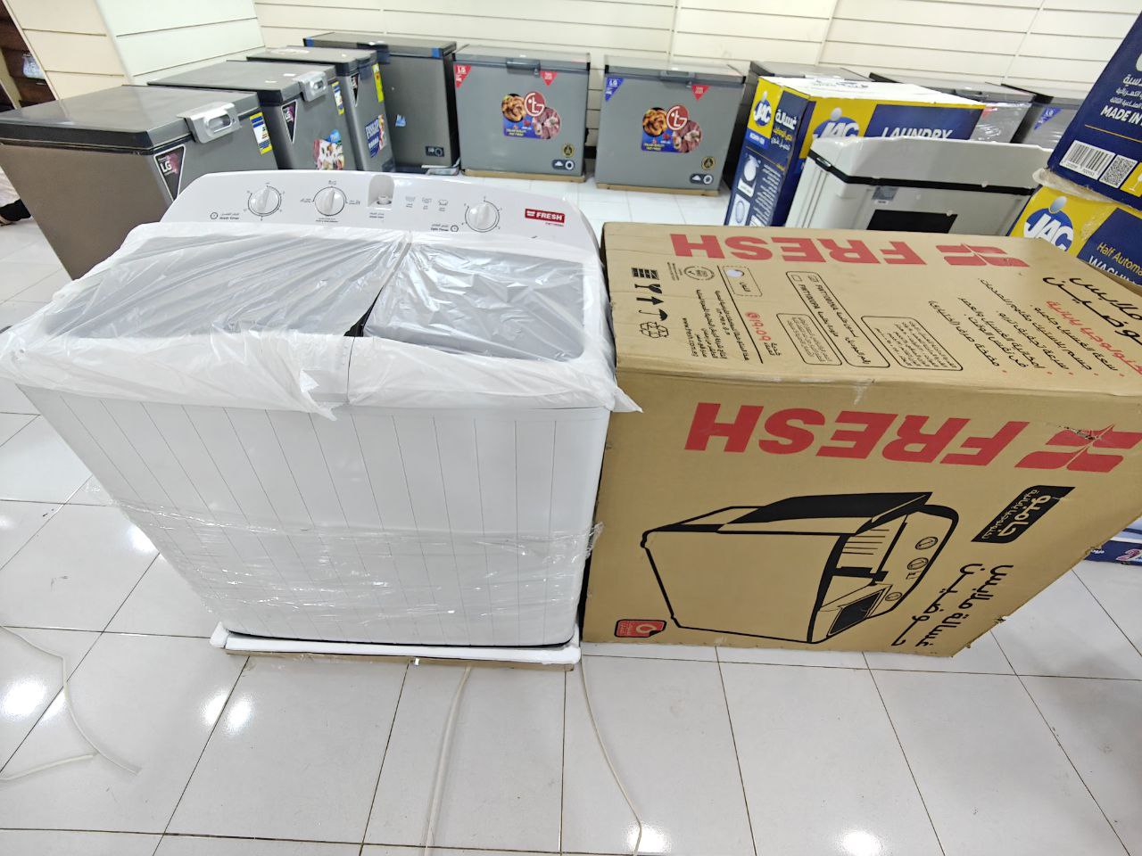 10k  غساله فريش نص اوتوماتيك بواقي تصدير