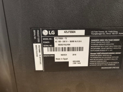 كود 7461

شاشة LG 42 بوصة 
عاديه استعمال بسيط
