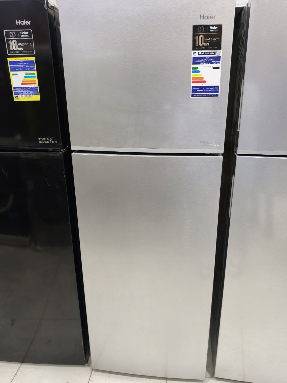 كود 8905
🔥 Haier Twin Inverter 
🖤  تلاجه هاير فرز تاني 
لون سللفر فخم ومميز
وفر معانا 5000 💪