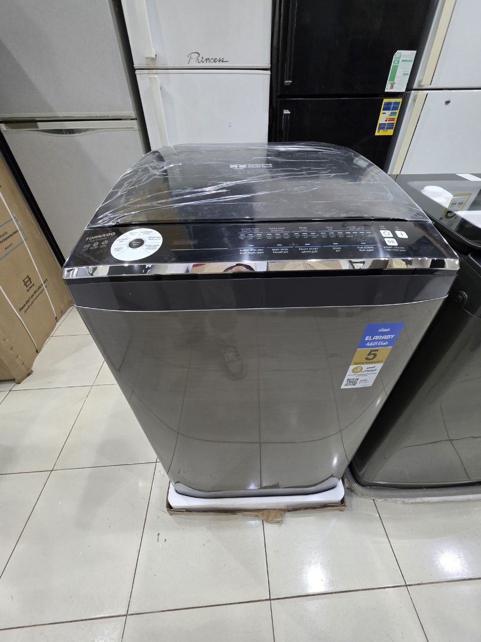 غساله تورنيدو جديده بالضمان والكرتونه 9 كيلو