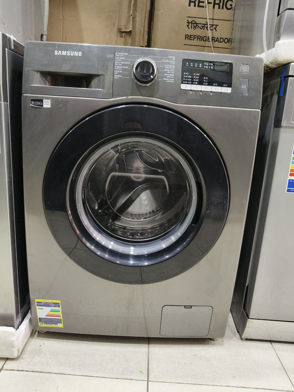 كود 9608

🔥 غسالة سامسونج 9 كيلو فول أوتوماتيك – استعمال 🔥
🏷️ الموديل: Samsung WW90T4040CX1