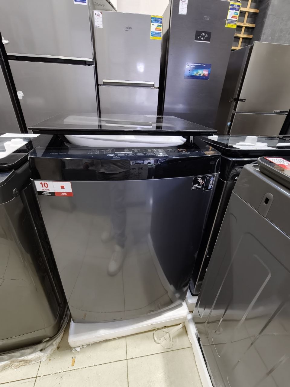كود 8996
🔥 غسالة توشيبا تحميل علوي Inverter ✅ الموديل: انفرتر AW-DUK1300KUPEG(MK) 🧺 سعة 13 كيلو                                 ⚡ موتور ORIGIN INVERTER