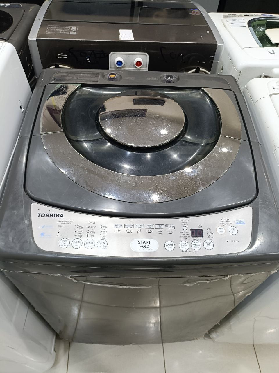 غساله توشيبا 10 كيلو فوق اتوماتيك  استعمال بحاله جيده جدا جدا           كود 5153