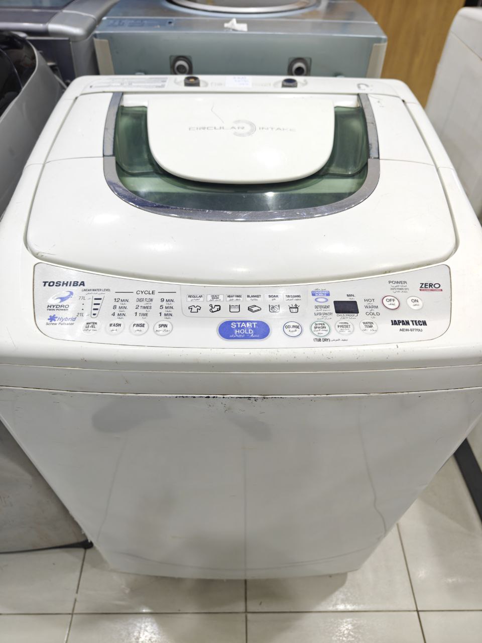 كود 2599
غساله توشيبا فوق اتومتك 
10k