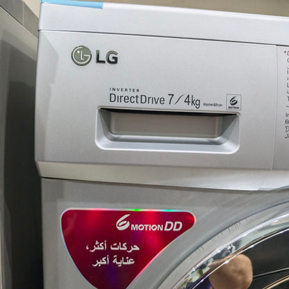 1- LG Direct Drive 7/4 KG
2- غسيل 7 كيلو
3- تجفيف 4 كيلو
فرز بسبب فقدان الضمان لا يوجد اي خدوش اطلاقا 
✅ غسيل وتجفيف في جهاز واحد
