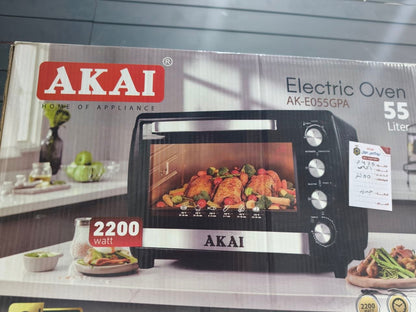 كود 7435
فرن كهرباء AKAI
سعة كبيرة 55 لتر
قدرة قوية 2200 وات
زيرو
