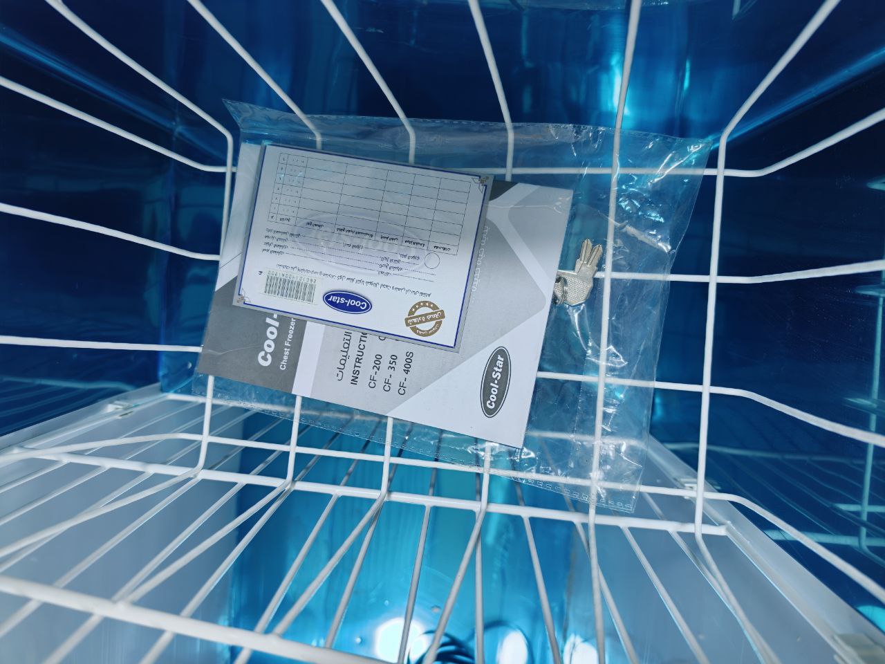 كود 6625
جديد 
فريزر كول استار تصفية   
سعة  400