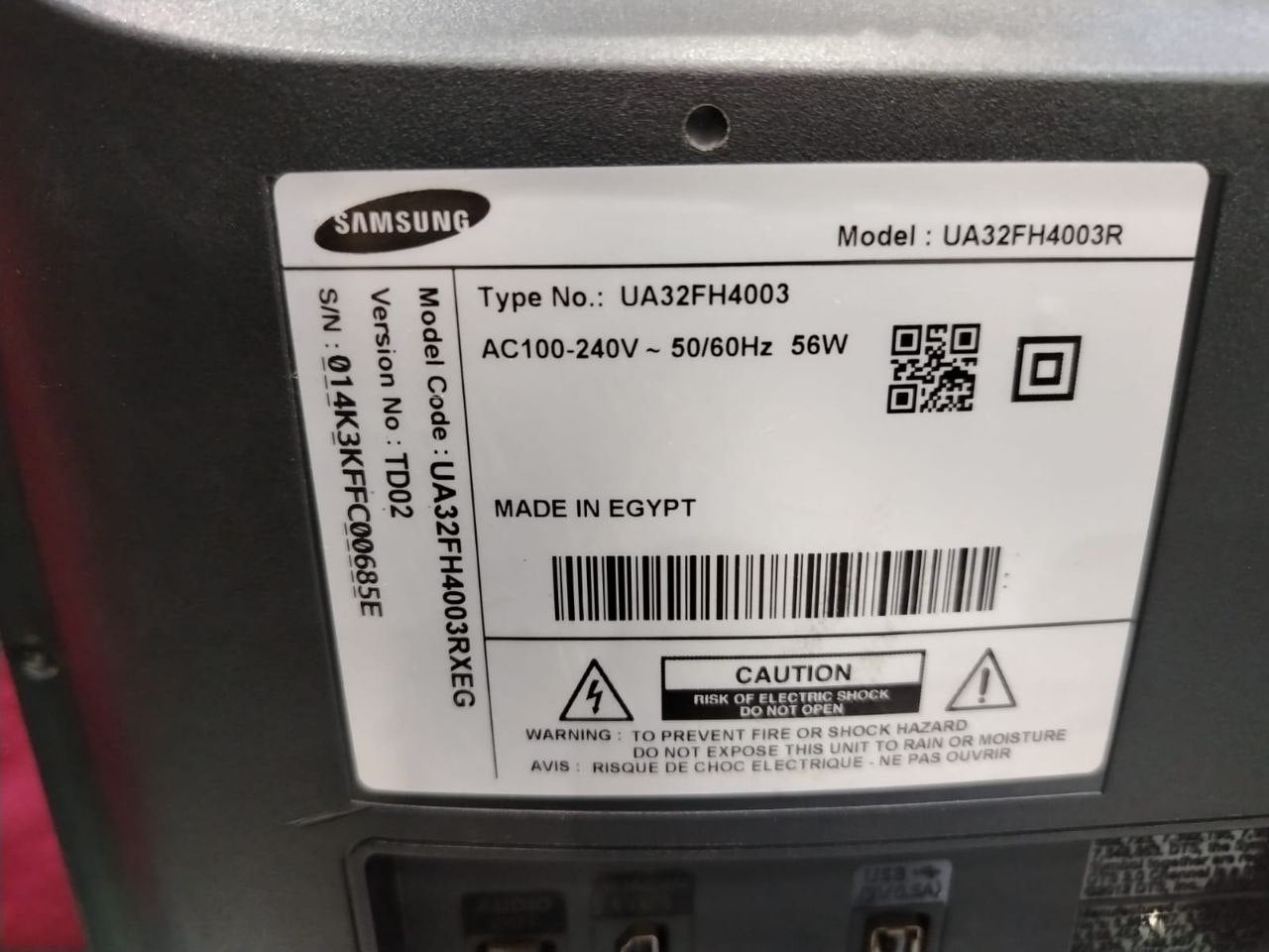 كود 6683 
شاشه  32 سامسونج كسر زيرو 
الماركة: سامسونج