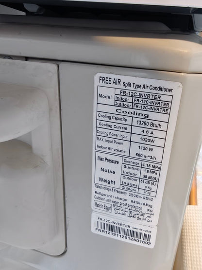 كود 8137
✨ تكييف فري إير إنفرتر 1.5 حصان ✨
📌 الموديل: FR-12C-INVERTER