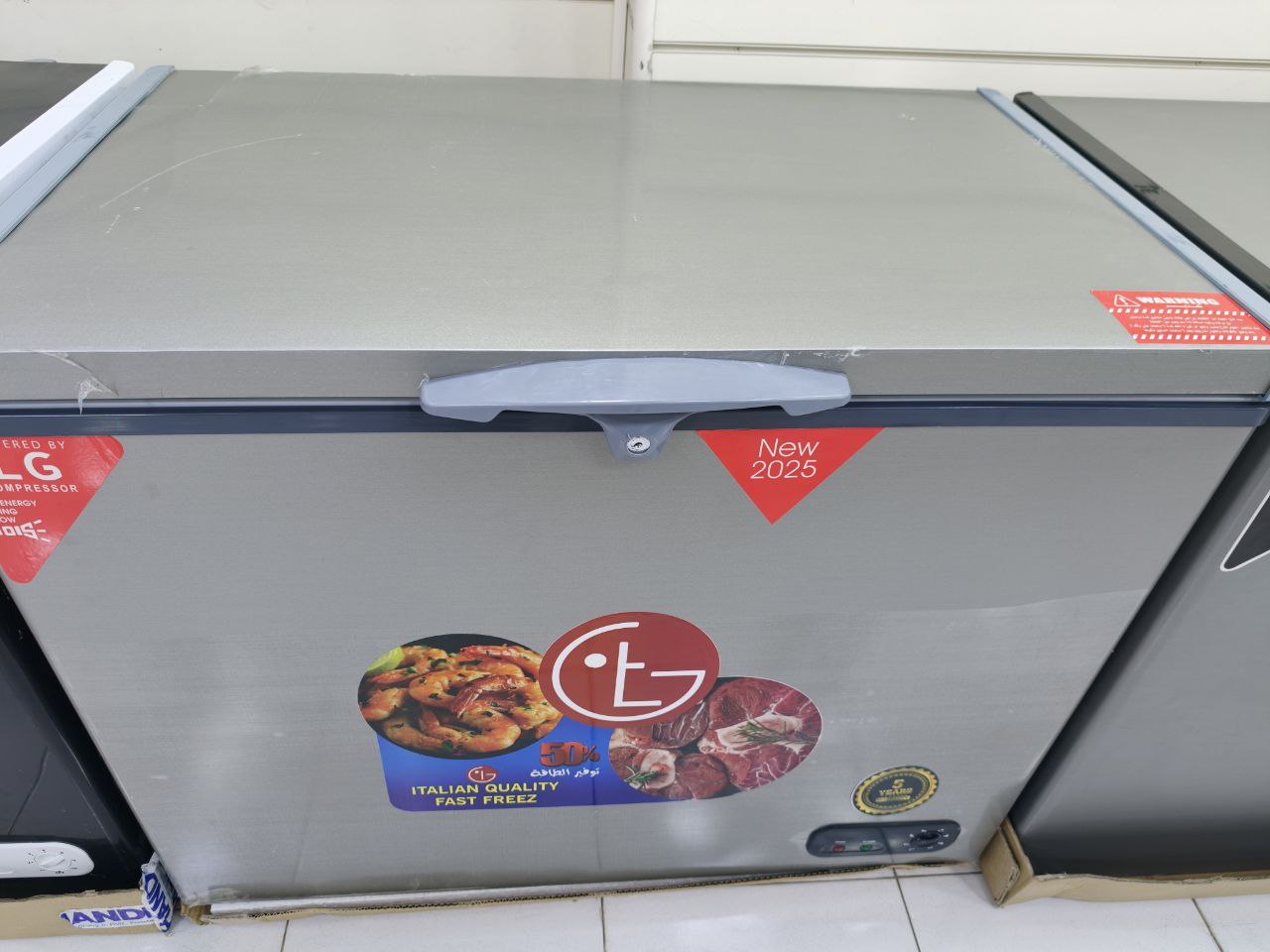 فريزر tg 
350 لتر

فريزر أفقي استانليس ستيل داخلي فرز تاني