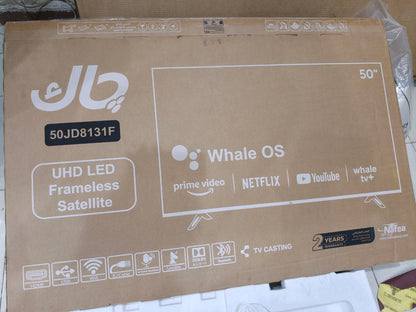 كود 6733
شاشه جاك UHD LED (4K) 
 50 بوصة زيرو 
Frameless